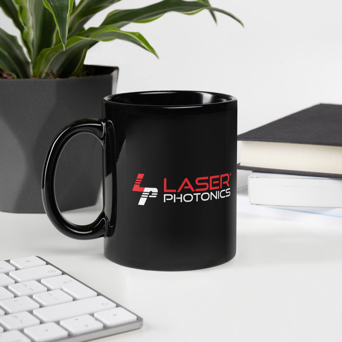 Laser Photonics Black Glossy Mug